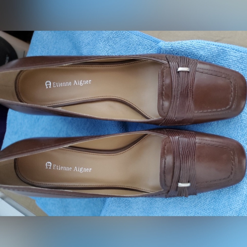 Etienne Aiger brown pumps womens size 8 1/2 - Picture 2 of 6